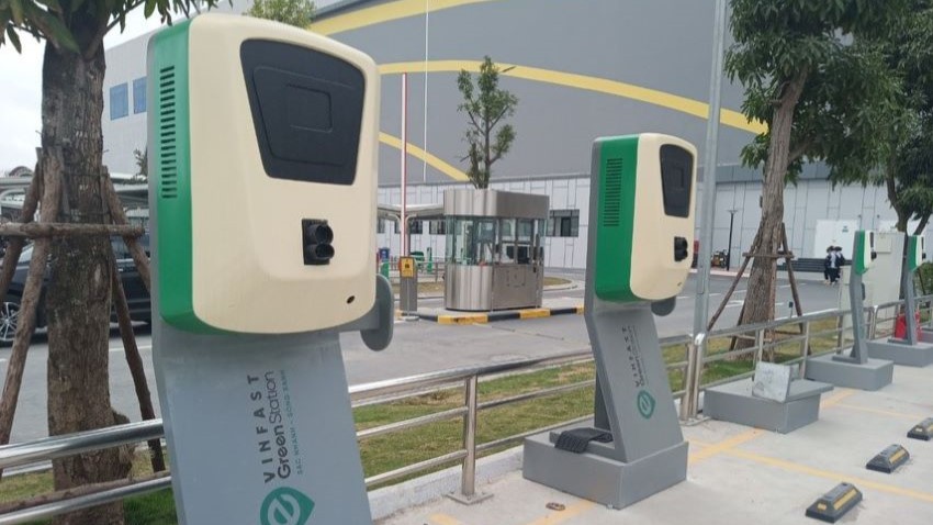 Hà Nội: Trạm sạc VinFast - Chung cư Sunrise Long Biên